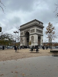 So close to the Arc de Triomphe