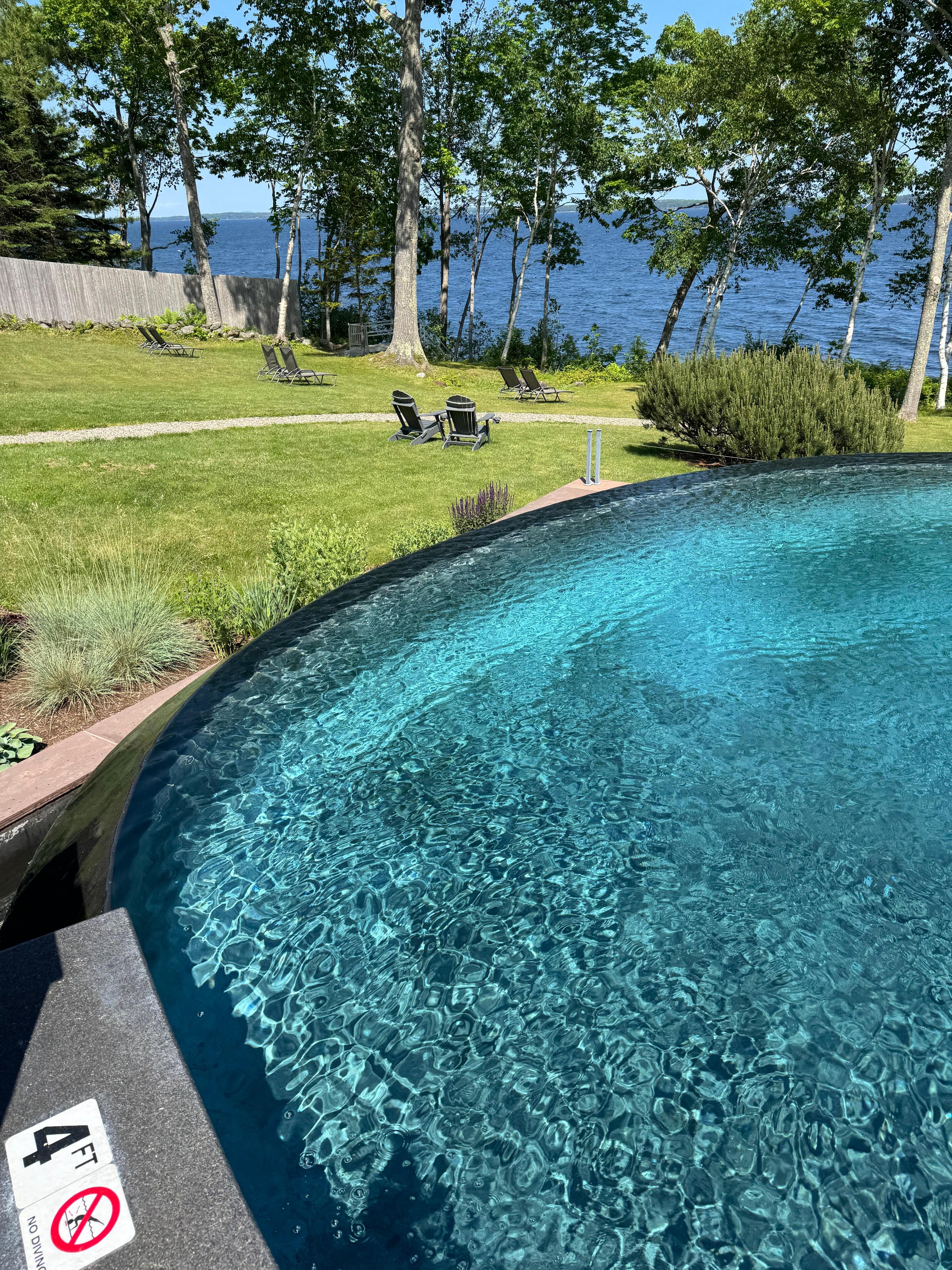 The pool was unique and one of a kind