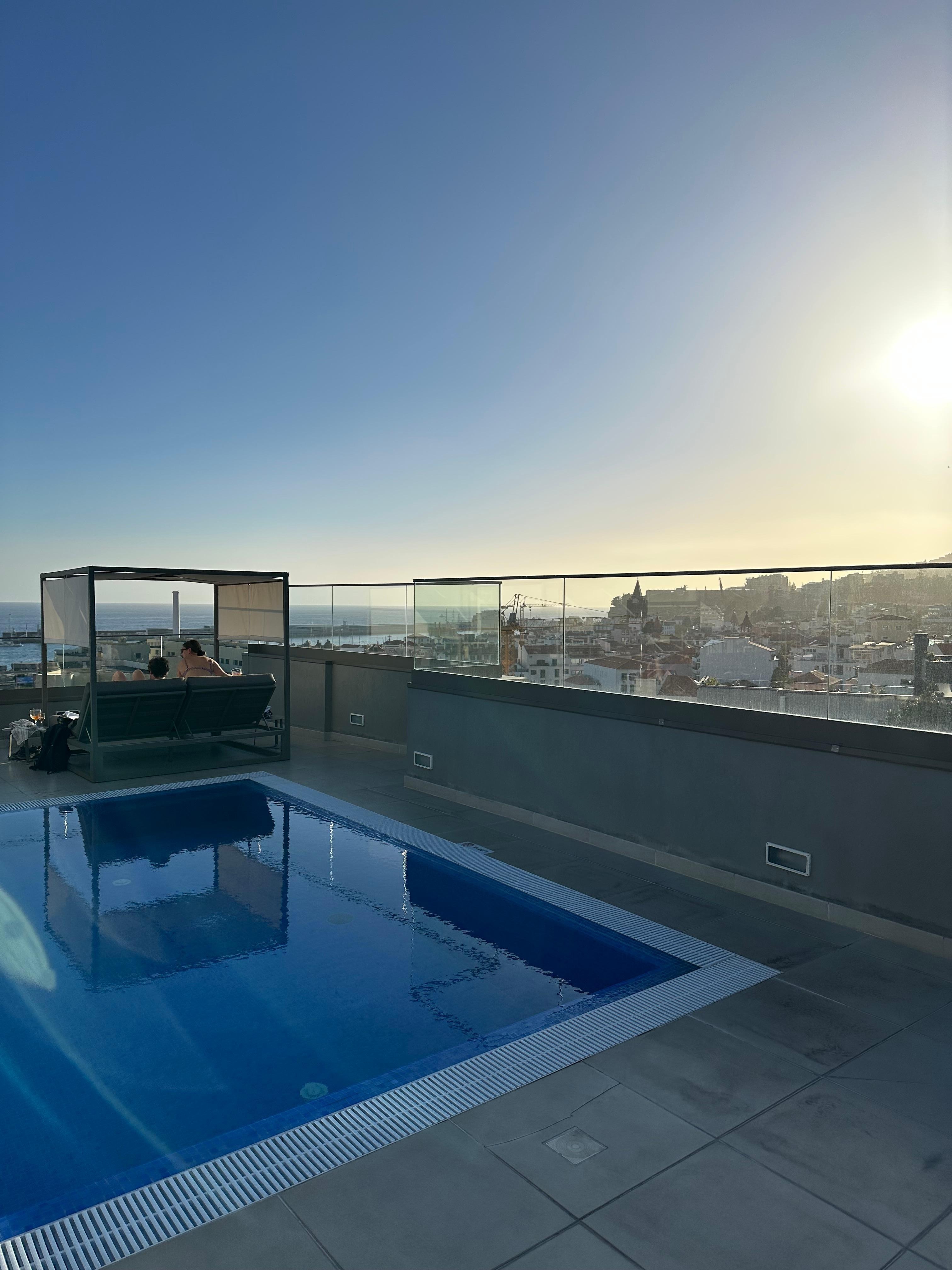 Rooftop terrace and pool. 