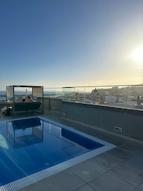 Rooftop terrace and pool.