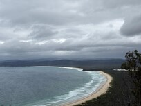 Wonboyn beach from Beowa state forest viewing platform