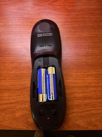 This is the back of my TV remote, which did not work