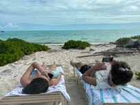 Nice place to lay out in the “backyard”