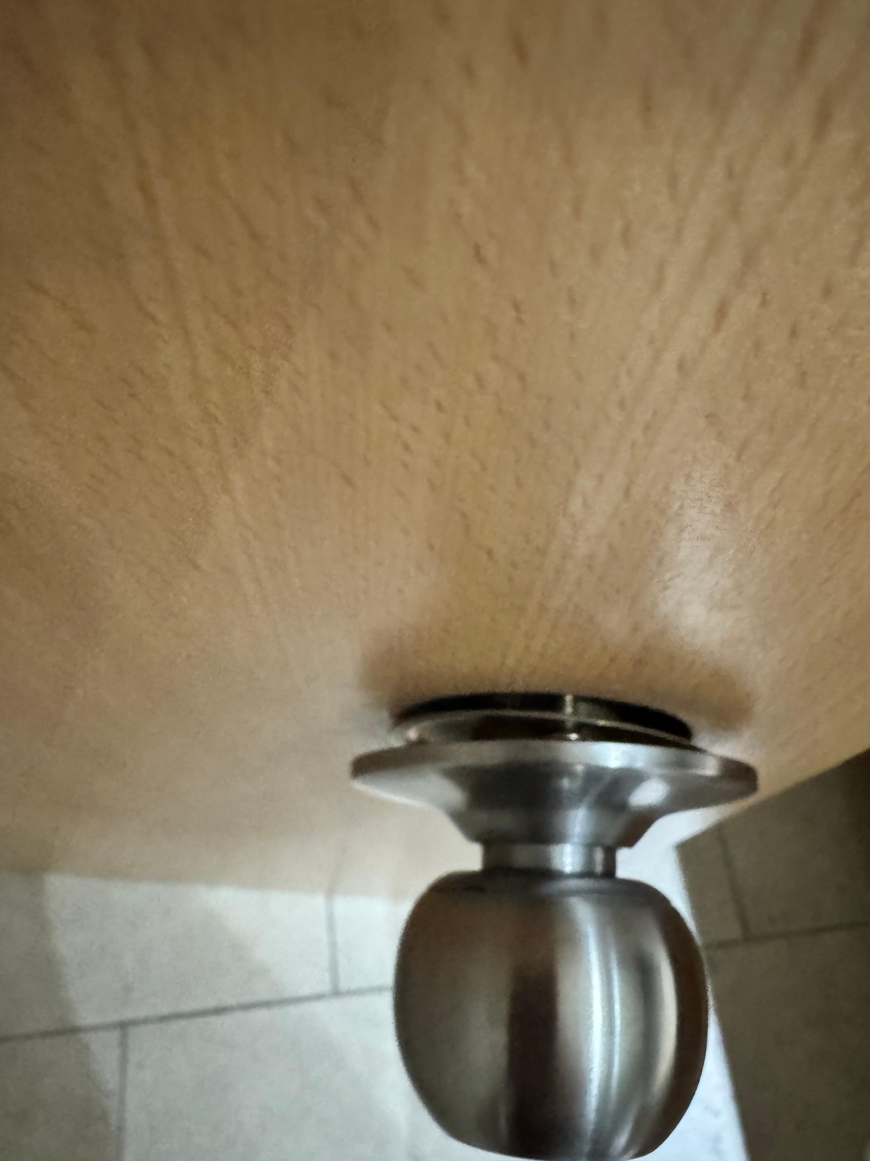 Bathroom door knob broken