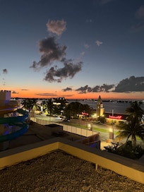 Sunset from the rooftop bar.