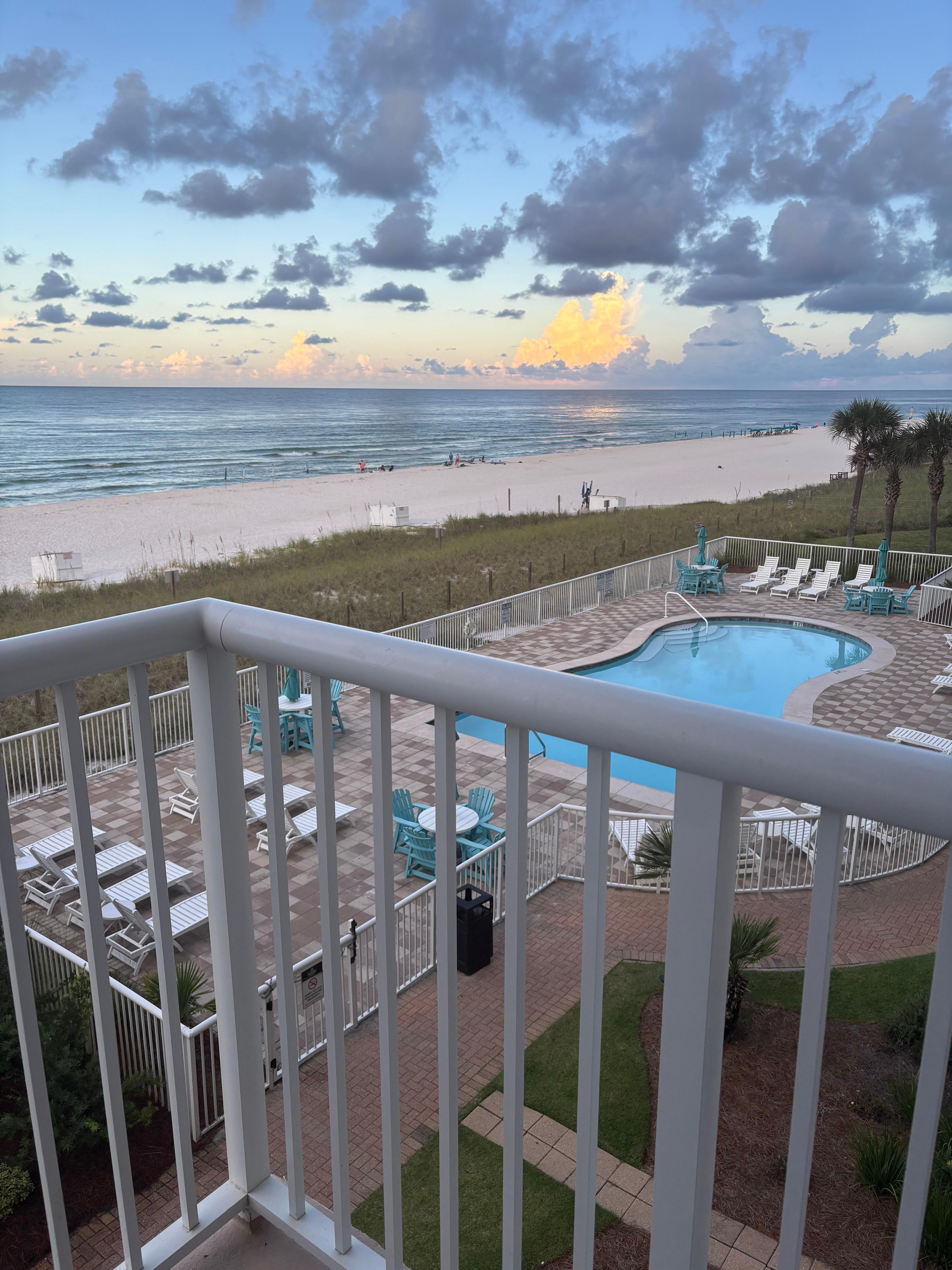 View from the balcony 