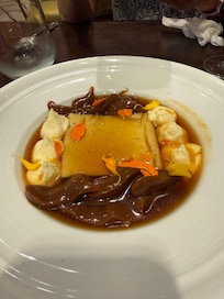Their flan was amazing.