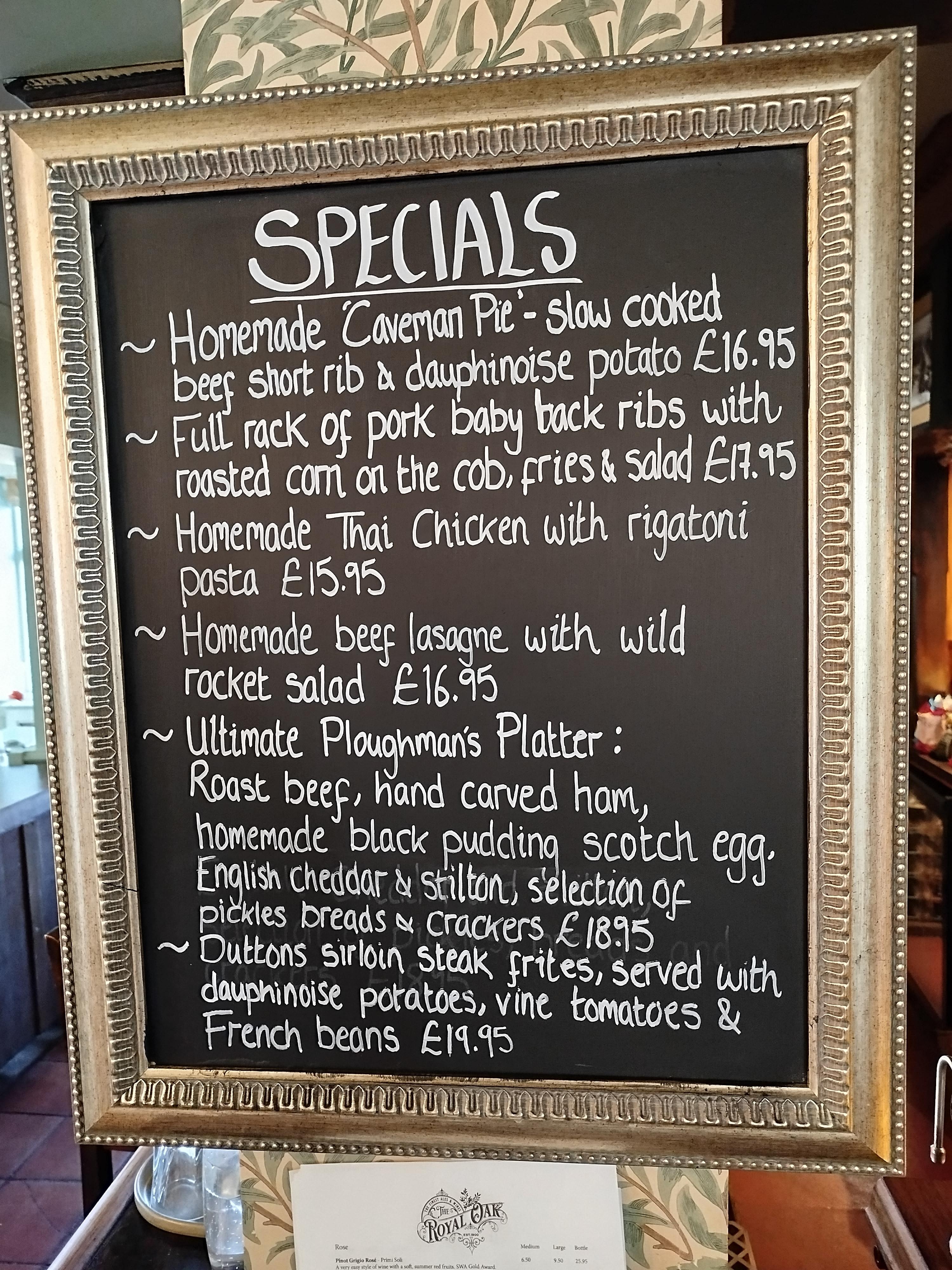 Royal Oak specials