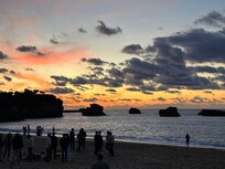 Coucher de soleil à Biarritz