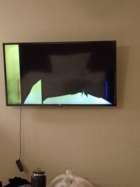 The TV was not showing broken