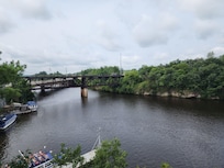 Views of the river on the Riverwalk, just a short 5-7 minute walk from the condo