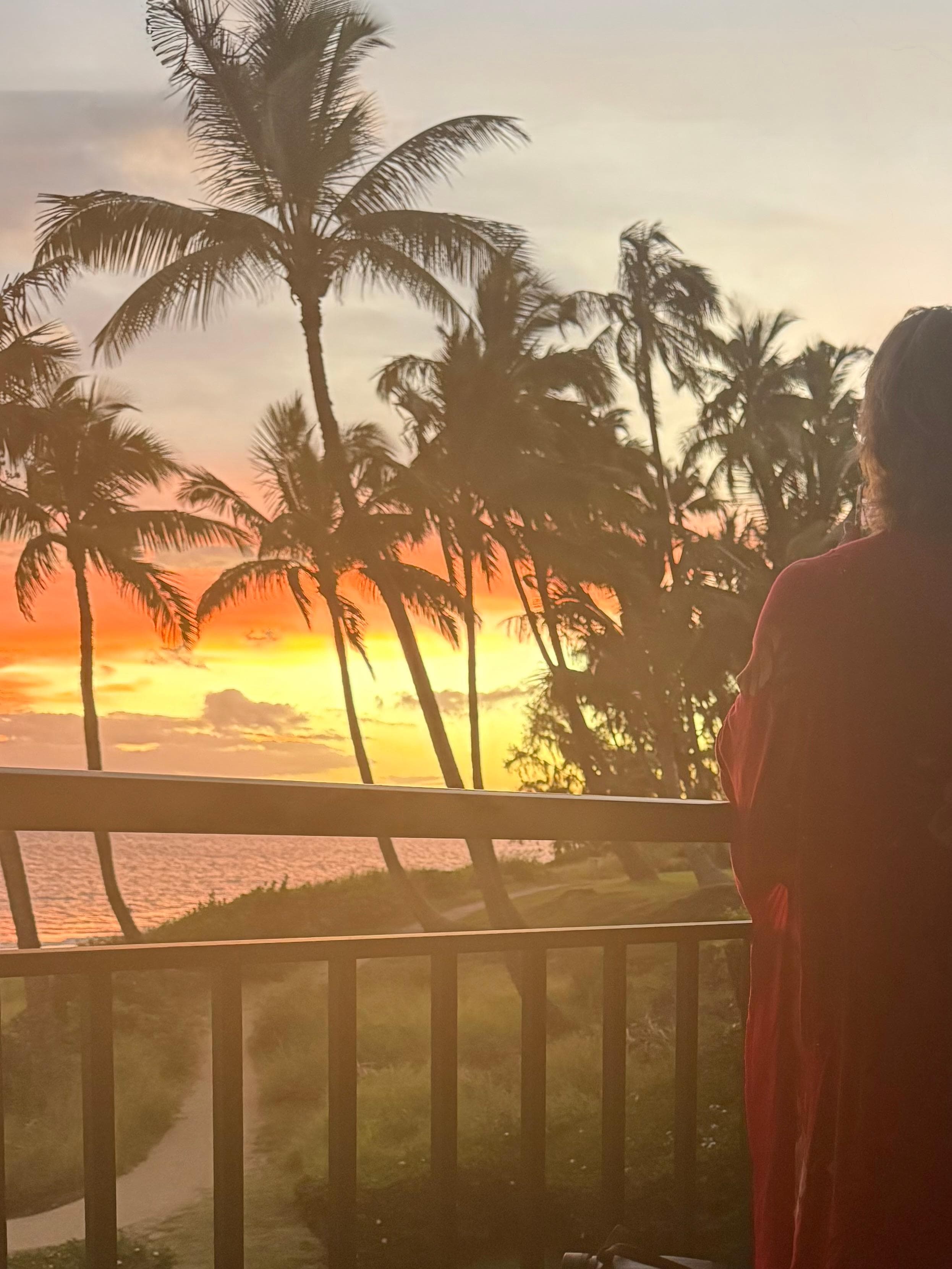 Sunset from the lanai