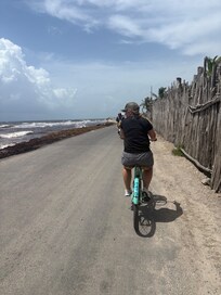 Rented bikes from Tago