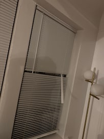Window blind in kitchen