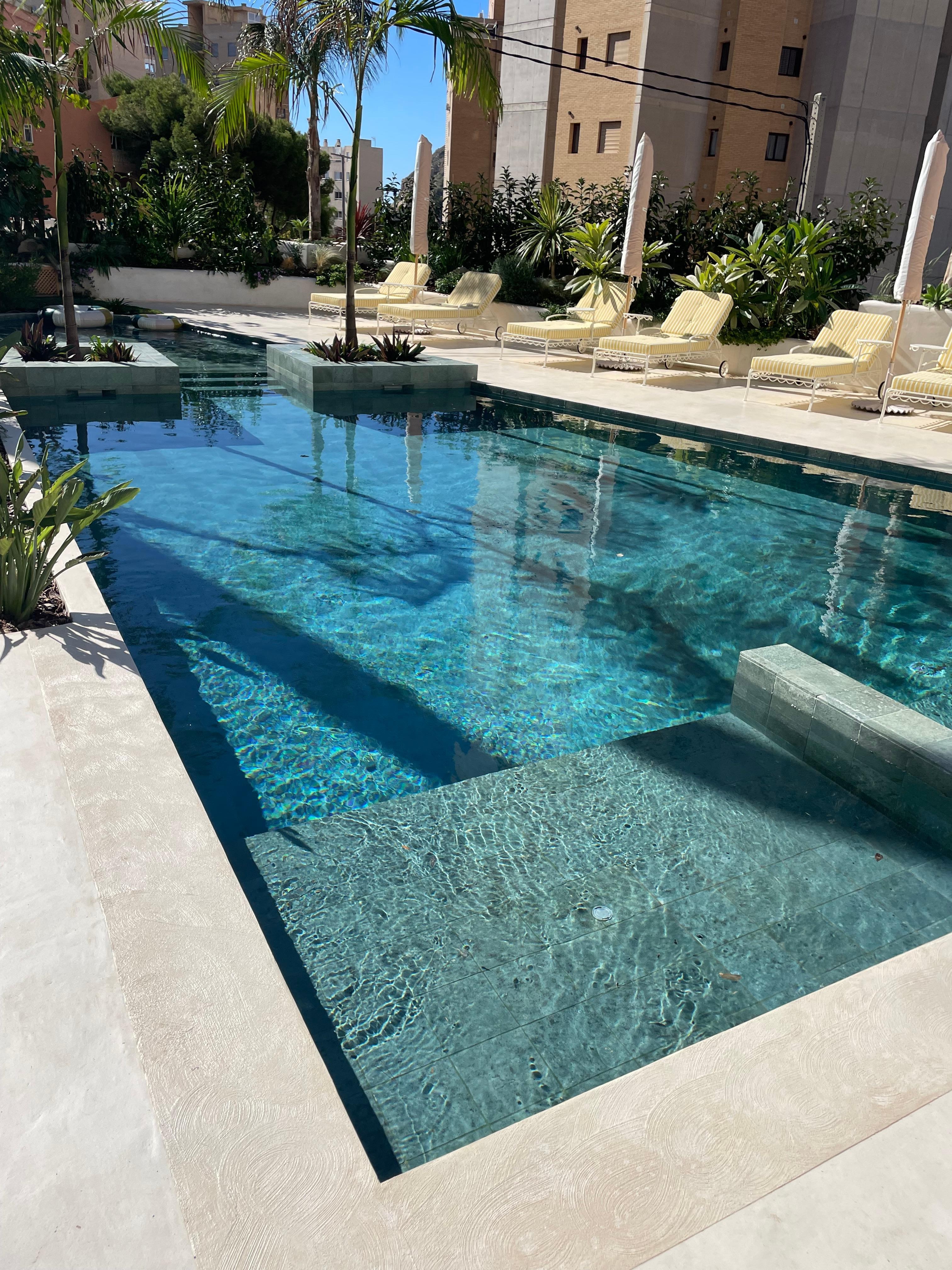 Outdoor pool and sun terrace