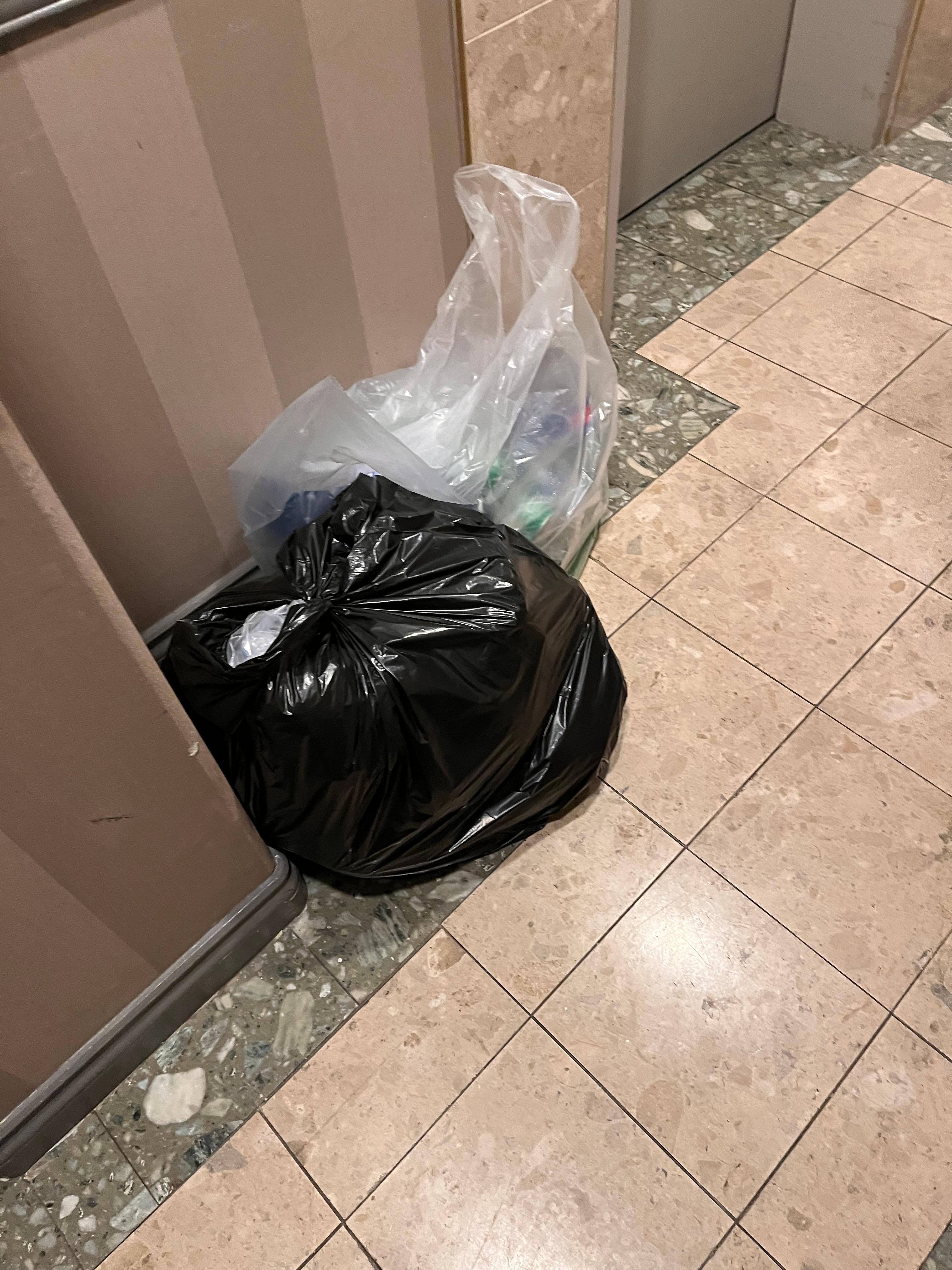 Garbage to greet us