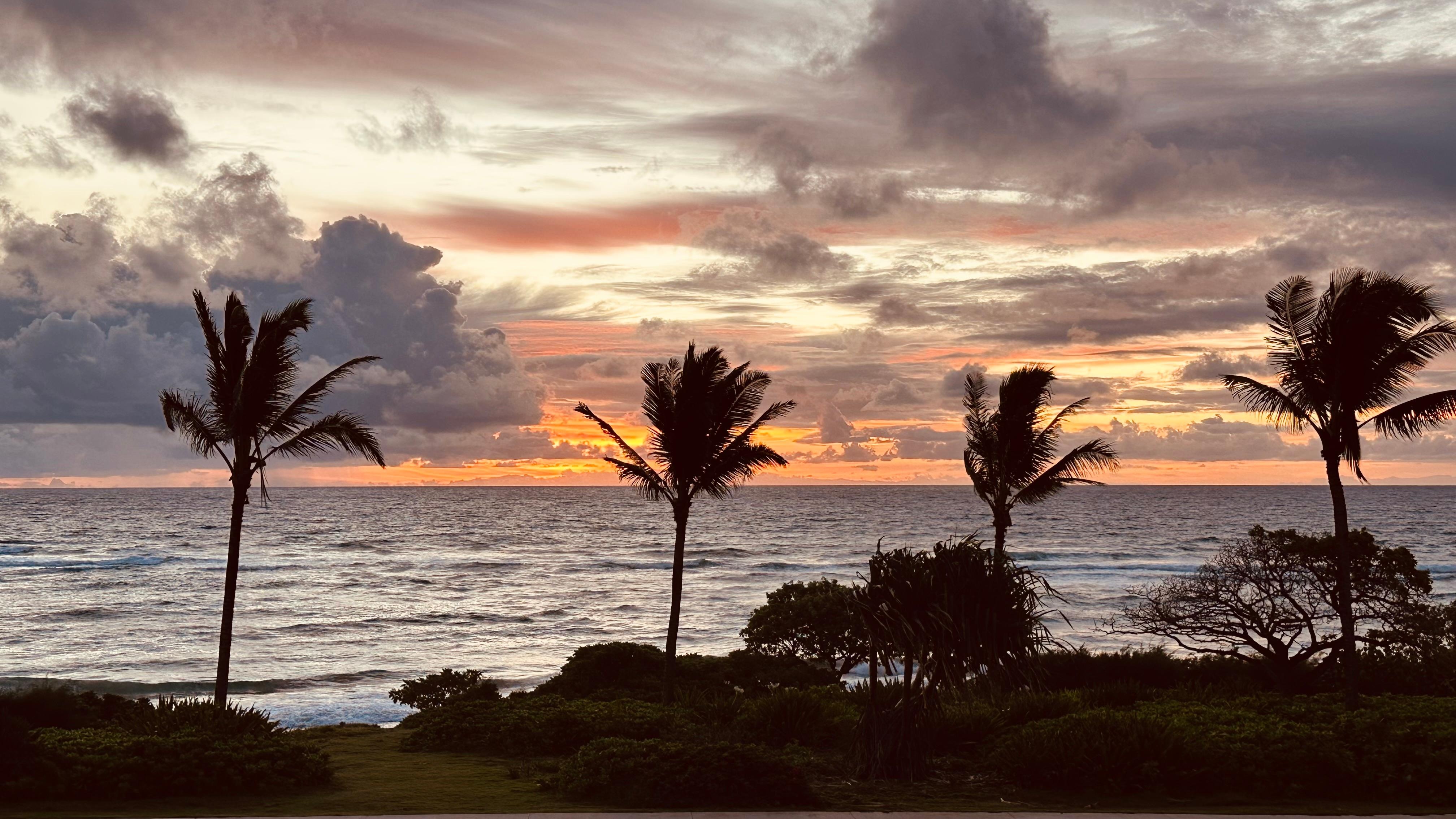 Took a sunrise picture every morning! Here’s our last morning picture 