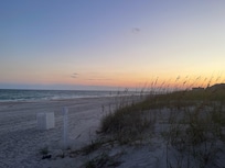 View from beach entry!