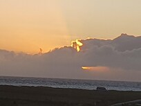 Sunset from the kitchen