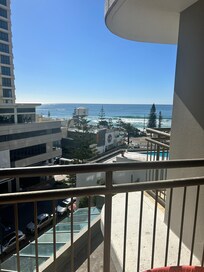 Lovely view with balcony.