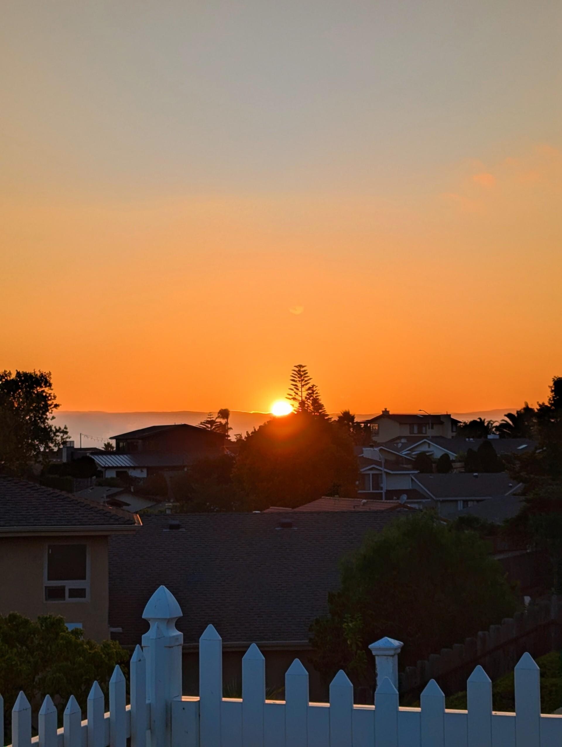 Sunsets from the back porch.