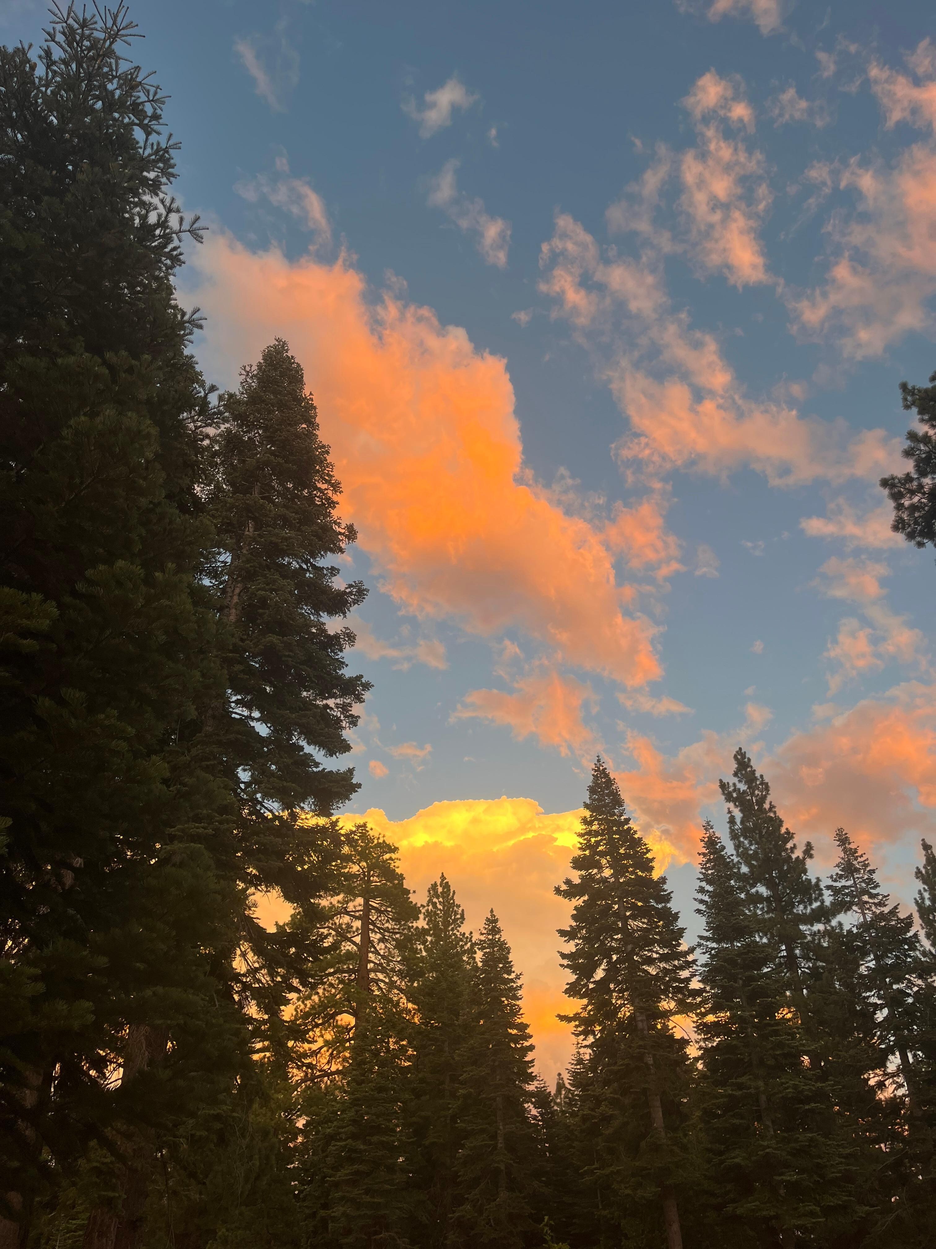 Sunset right outside the deck! 