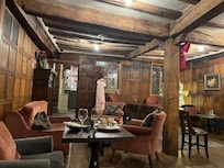 The lounge and overflow for the Woodsman