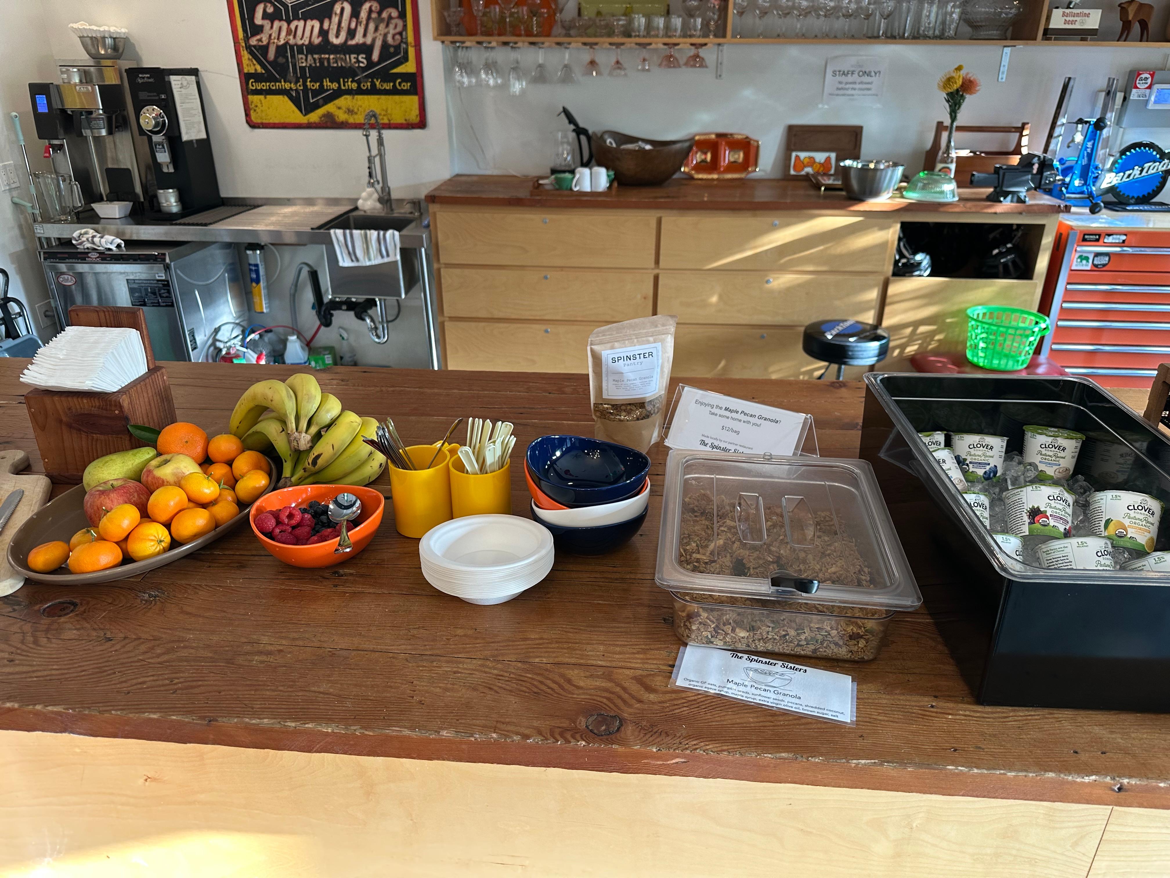 Breakfast spread