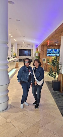 At Hotel lobby