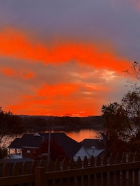 Sunset from the porch