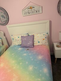 STAIN ON GIRLS ROOM BED