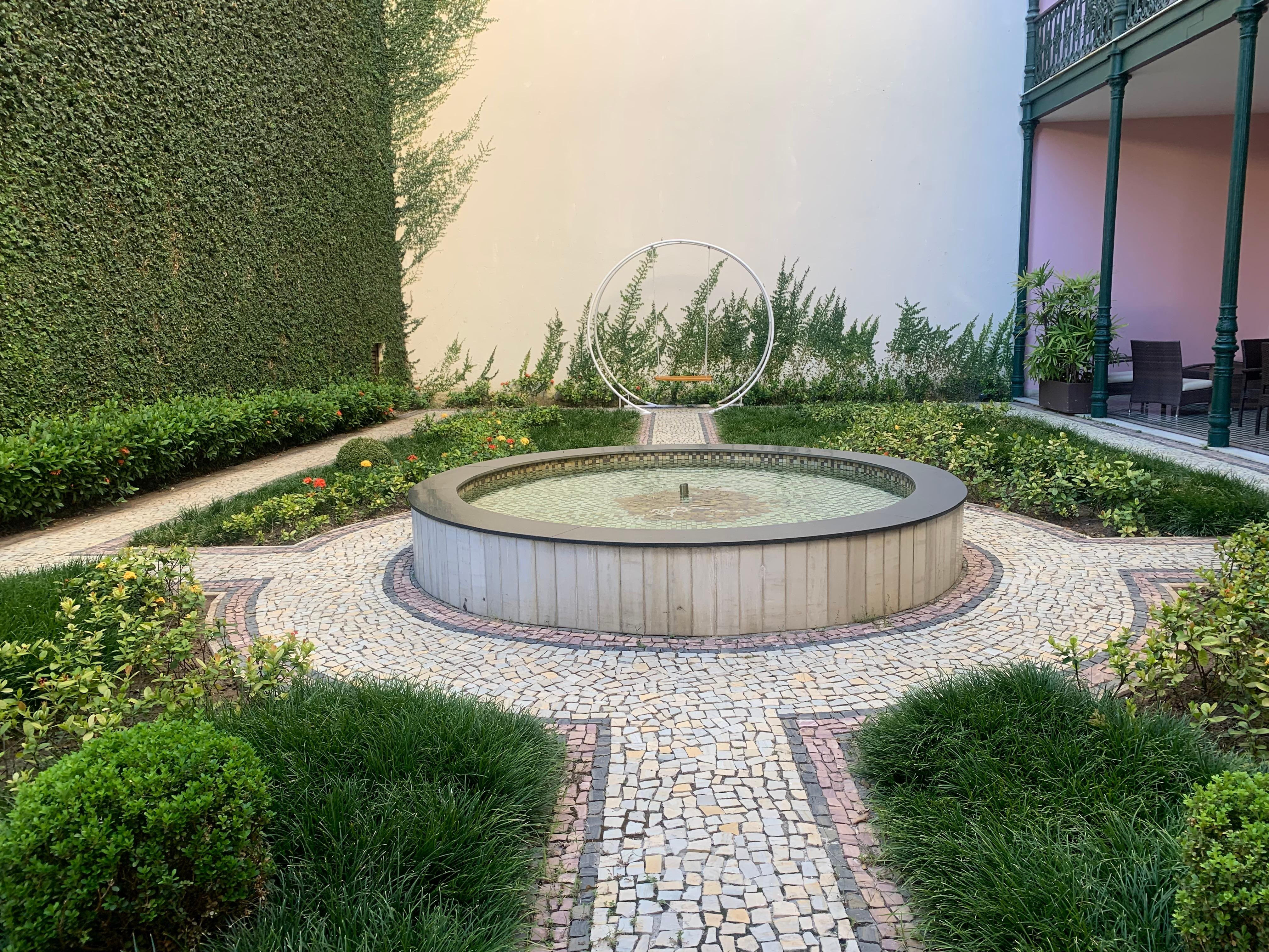 Detalhe do pátio interno