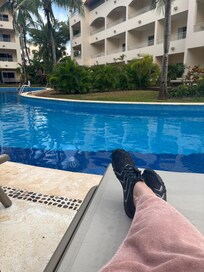 Relaxing poolside day 1 of 6