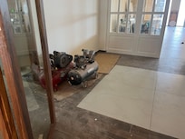 Construction zone near main area