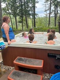 Another day, another hot tub dip to wake up!