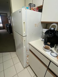 Rust on side of fridge