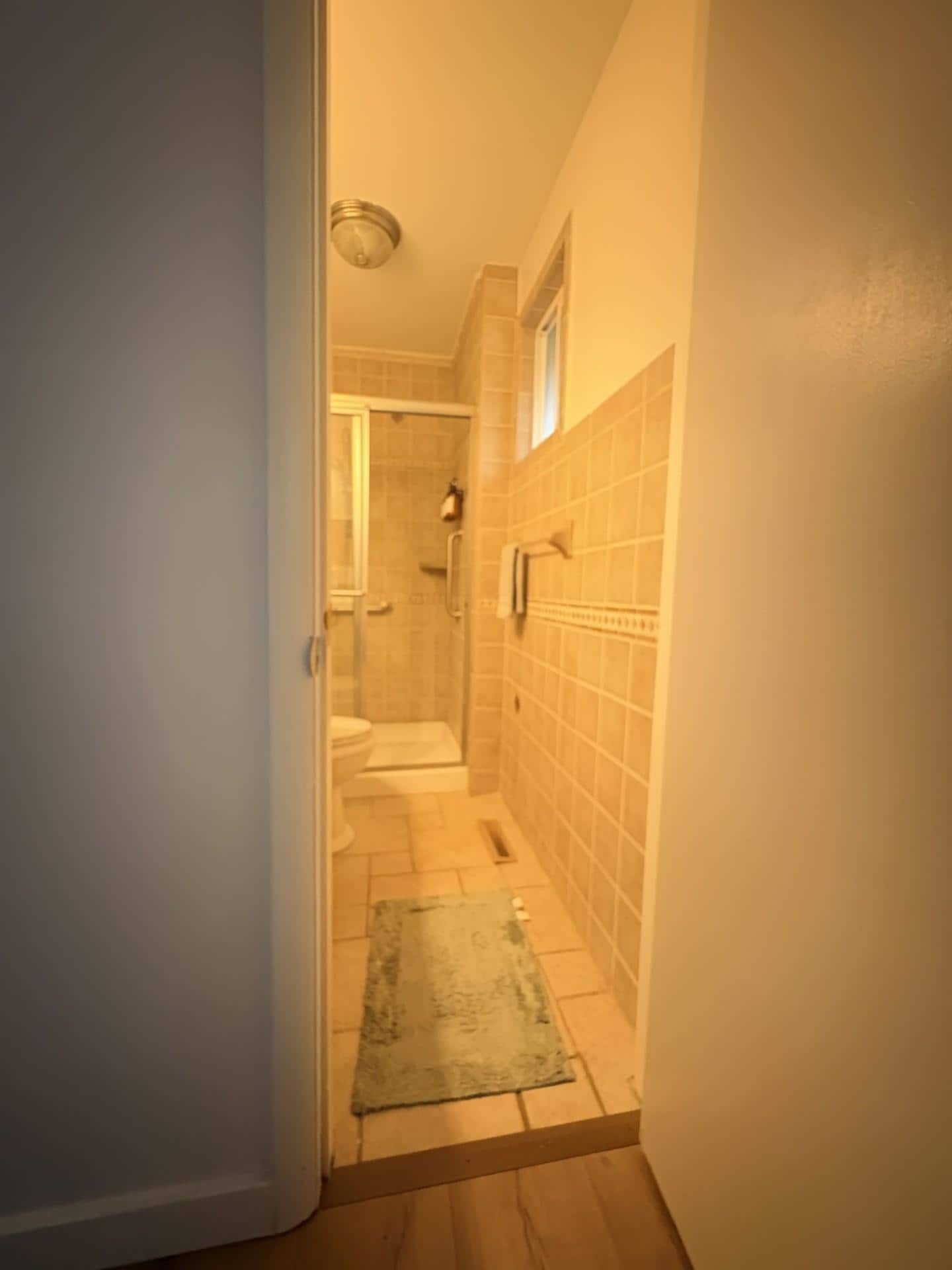 NARROW bathroom doorway, unable to use the facilities