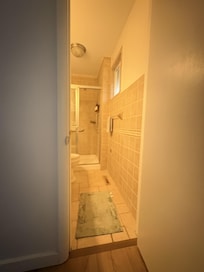 NARROW bathroom doorway, unable to use the facilities