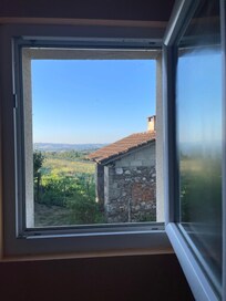 Vue depuis la maison au petit matin
