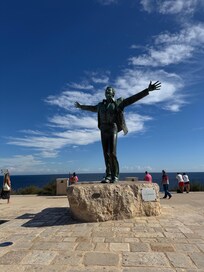 Statue of Domenico Motion, just steps away from the hotel entrance