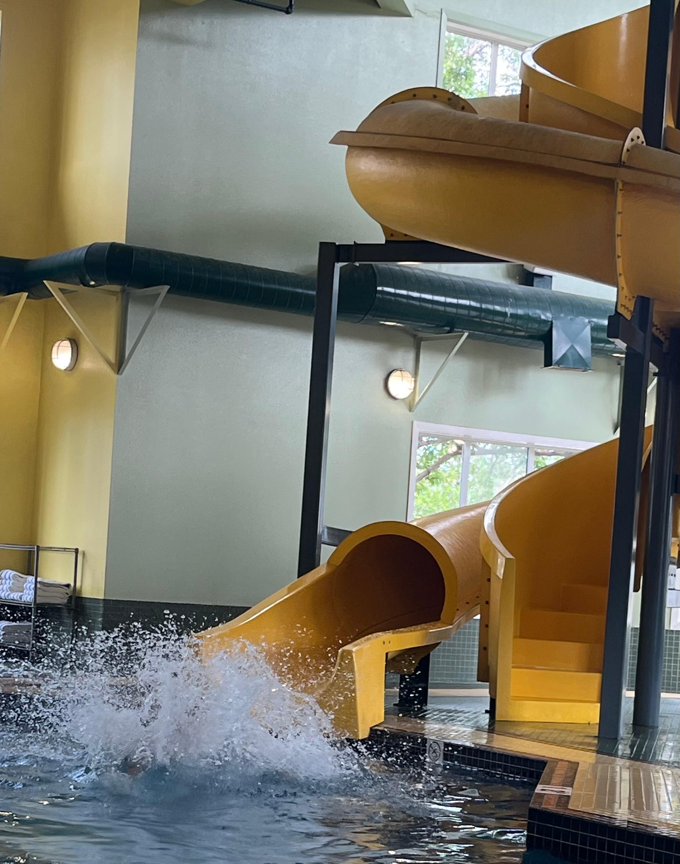 My son loved the water slide.