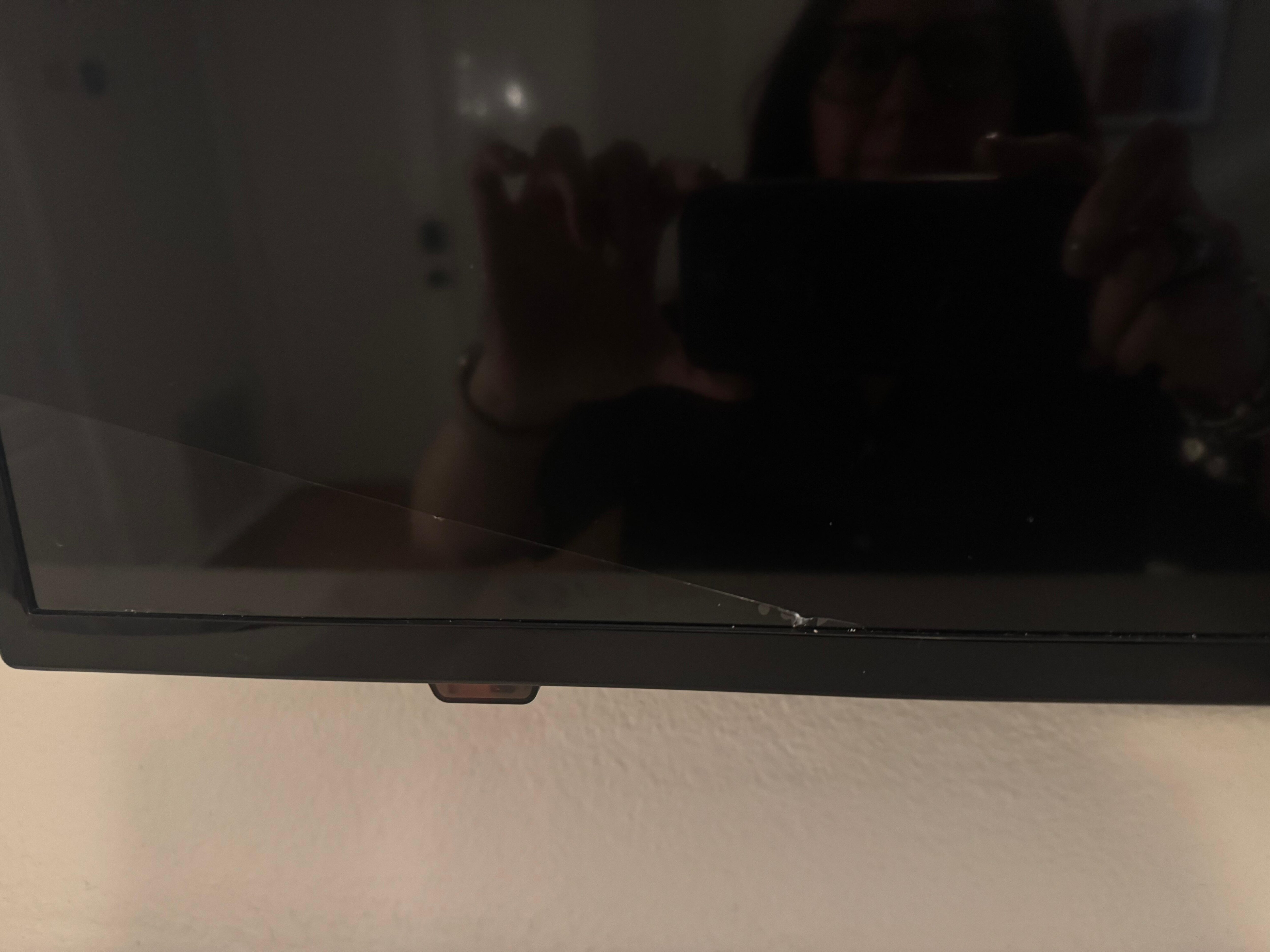 TV had a crack and  was not working. 
