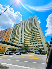 Entire condo, road view and glass walk over