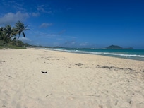 Beach right in front of house