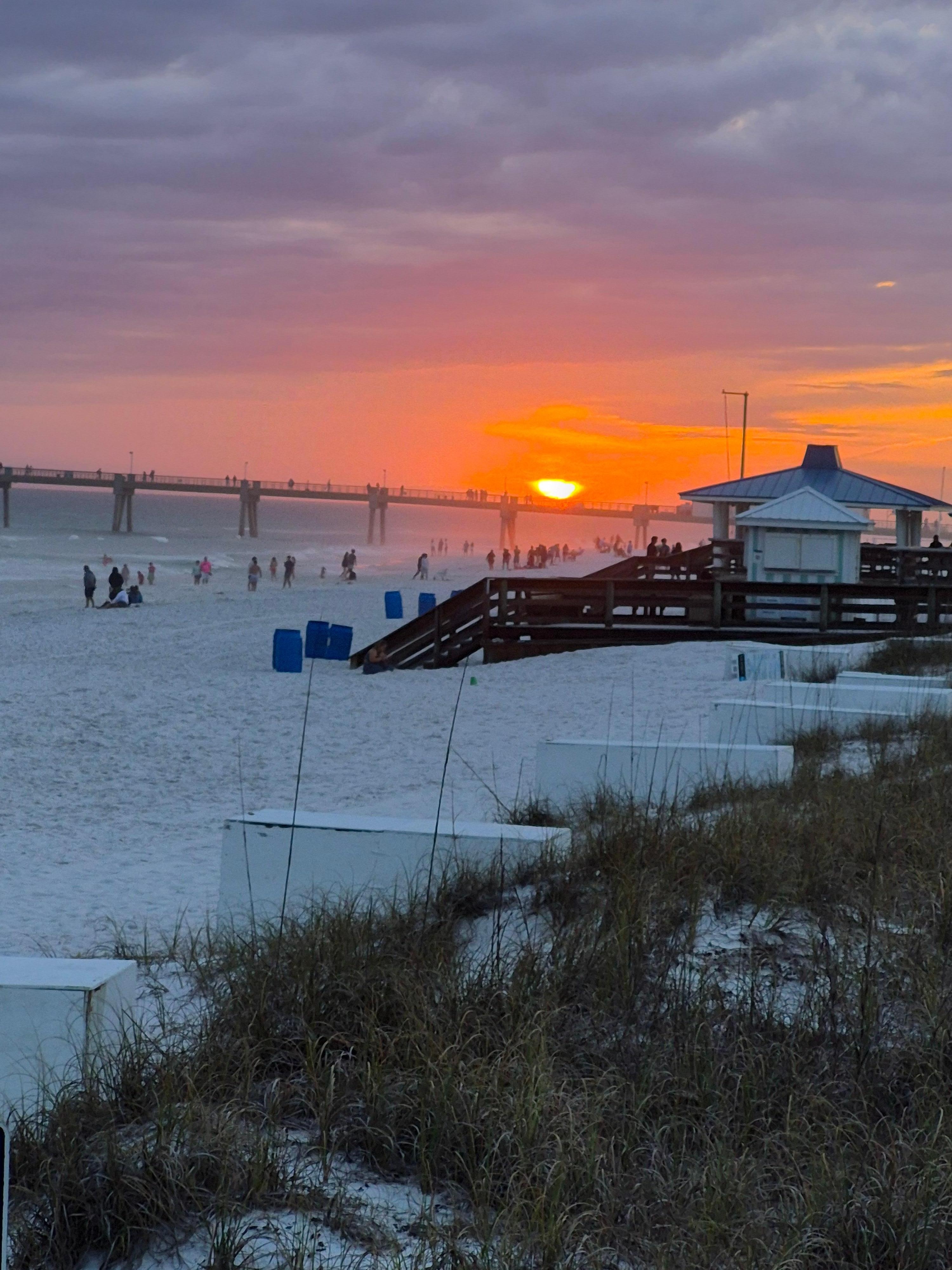 Sunset from the balcony 