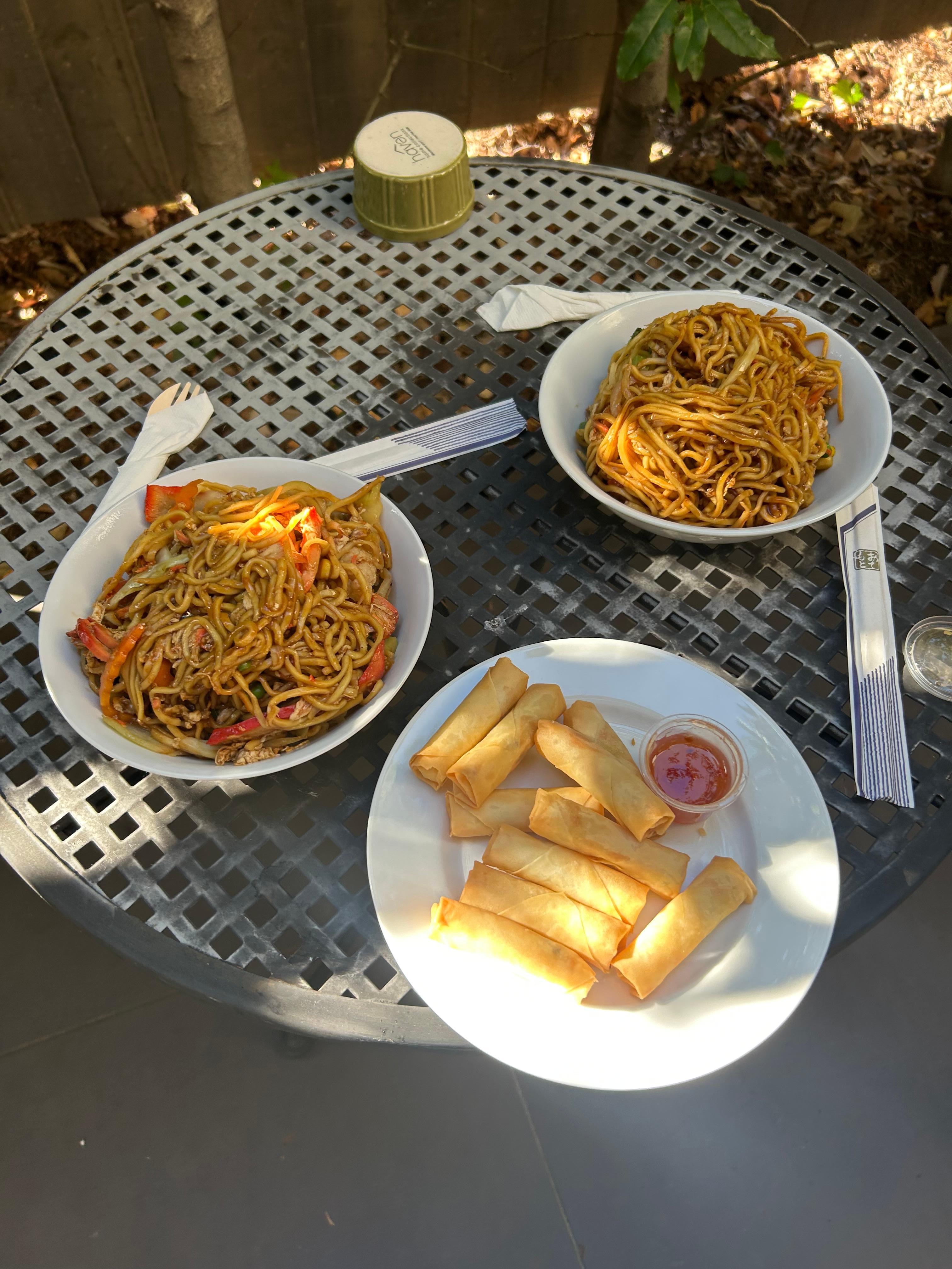 Our take away dinner from Thai contain few doors down