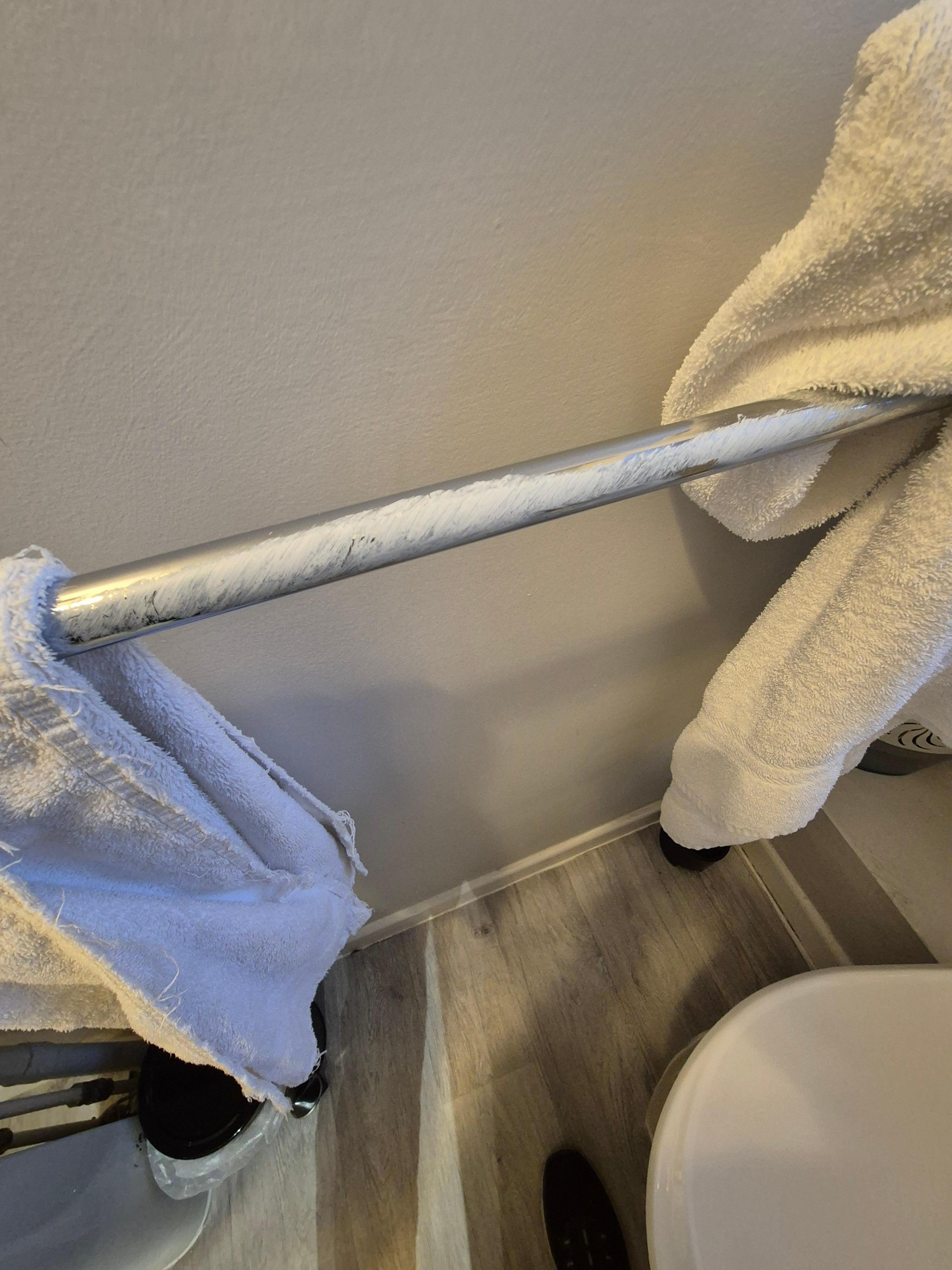 Paint all over the towel rail