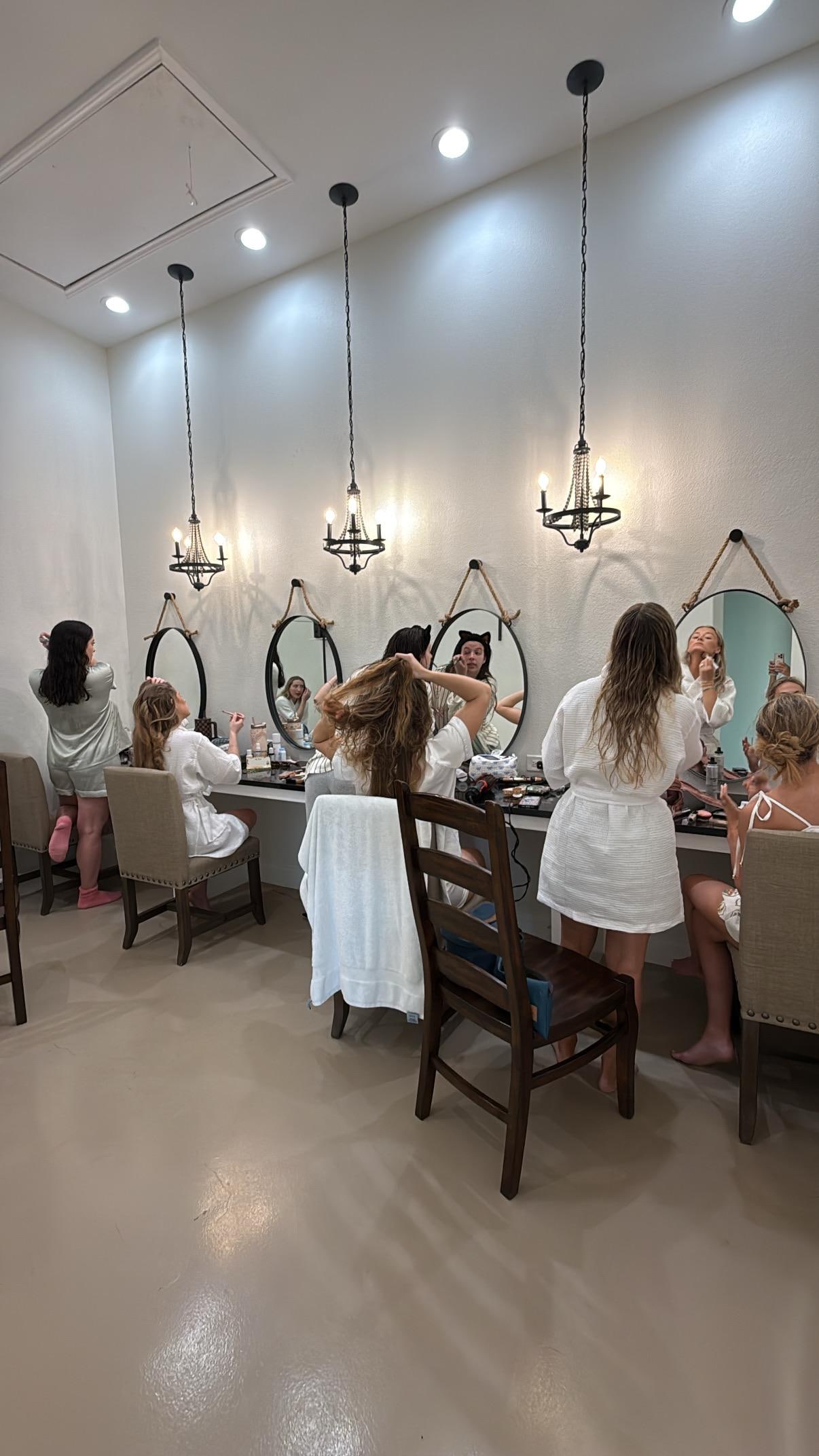 Girls getting ready! 