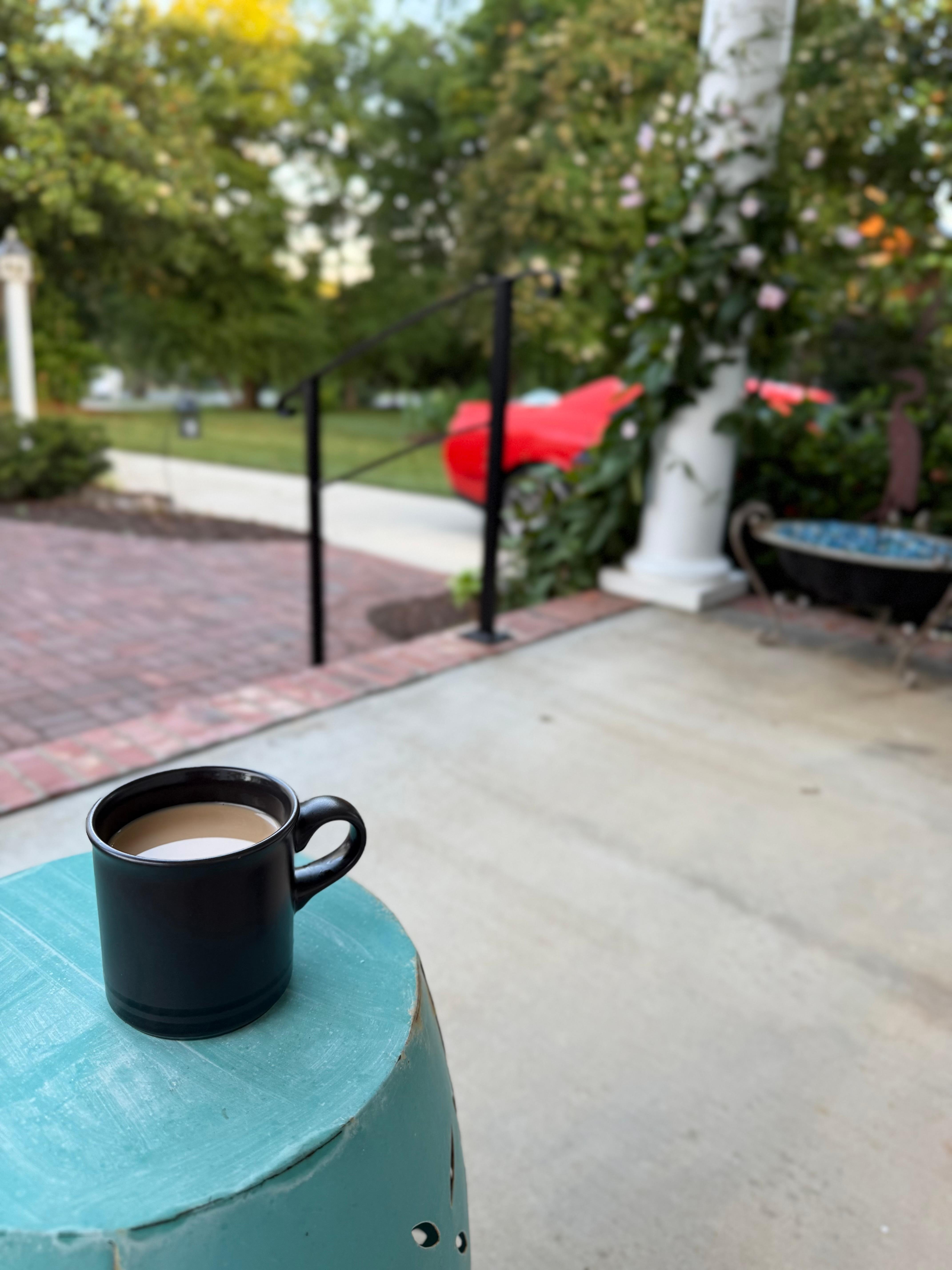 View from the front porch of the cottage