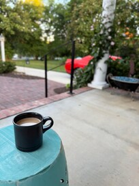View from the front porch of the cottage